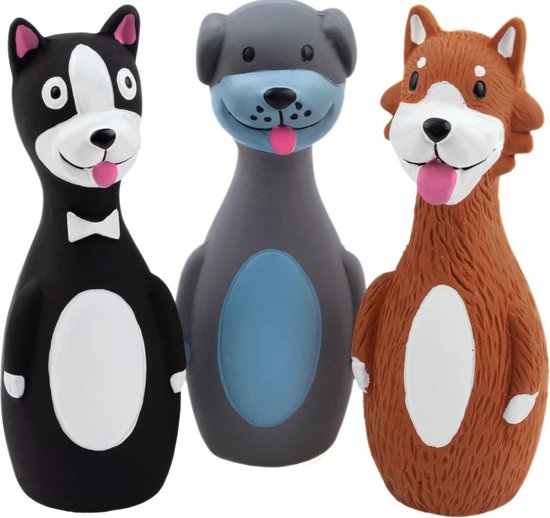 HuggleHounds Pluche corduroy duurzame piepende knoopje, hondenspeelgoed, geweldig hondenspeelgoed voor agressieve kauwers, aap, groot
