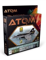 AMMO MIG 20700 ATOM - Modern USAF-NAVY Colors - Acryl Set 12x20ml Verf set