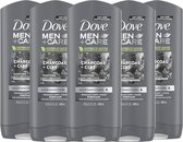 Dove Men + Care Body & Face Wash Charcoal + Clay - 6 x 400 ml Voordeelpak