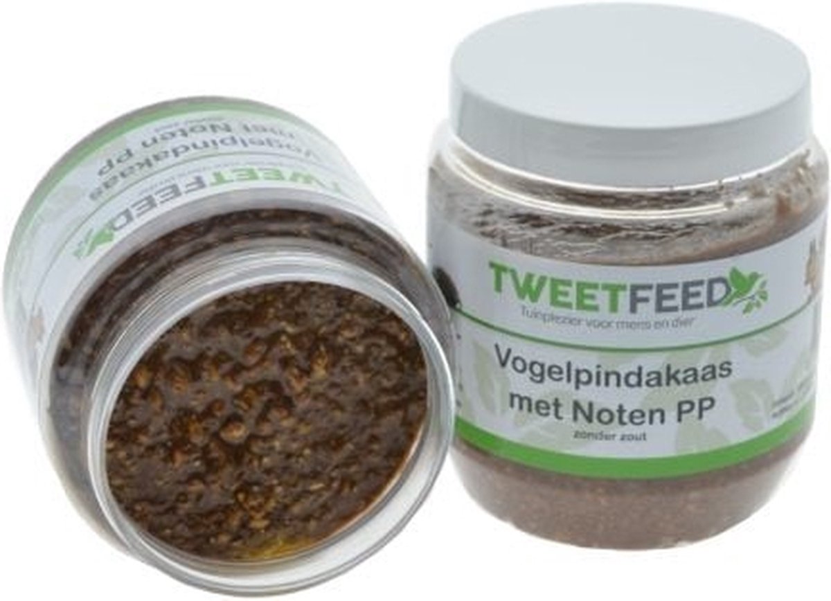 Tweetfeed Vogelpindakaas Noten 350 gram PP 12 stuks