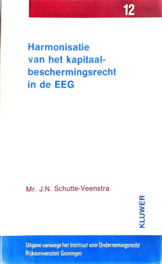 Harmonisatie kapitaalbeschermingsrecht - cover