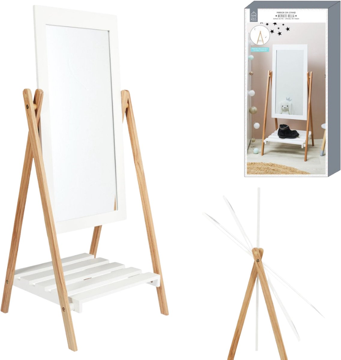 Ormromra 12 stuks doe-het-zelf houten spiegels, doe-het-zelf houten spiegel, handwerk, onafgewerkte handspiegel, knutselen voor kinderen, prinsessen cosmeticaspiegel, doe-het-zelf