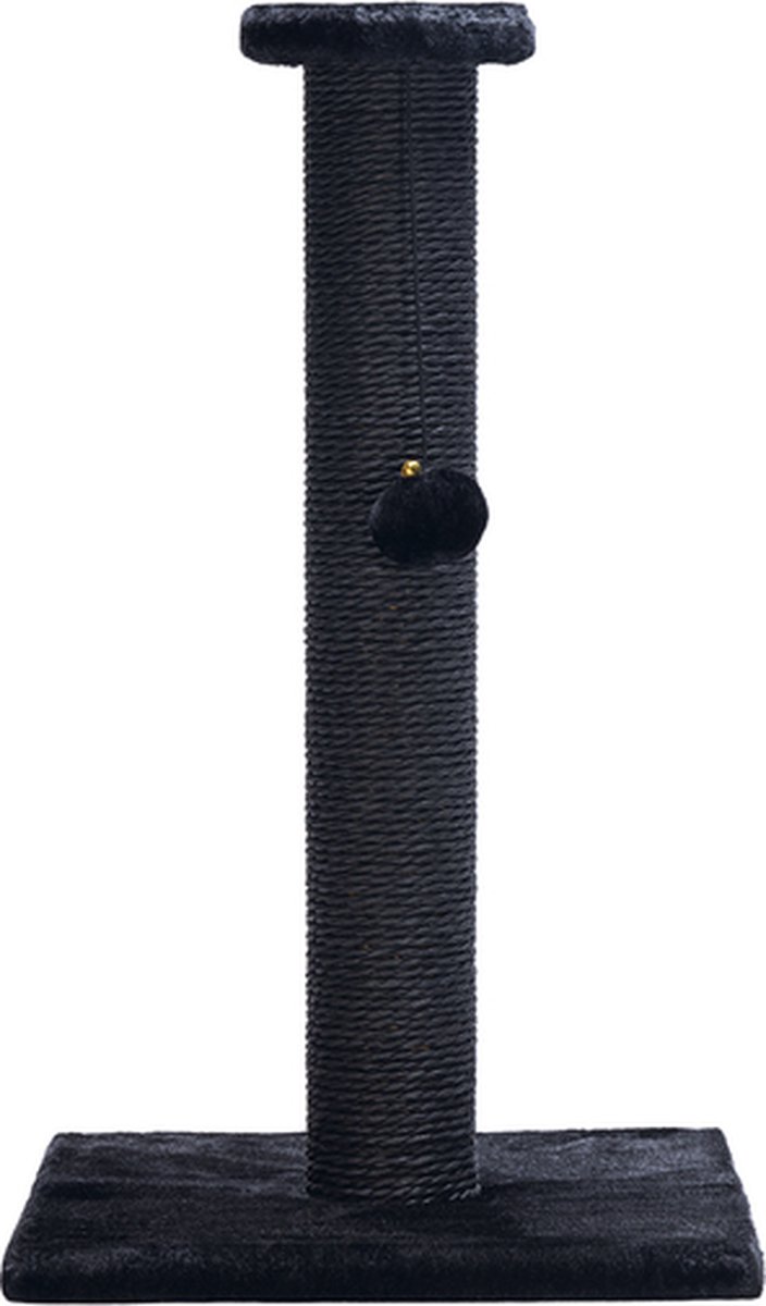 Beeztees Serpa - Krabpaal - Pluche - Zwart - 35x35x60 cm