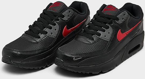 black and red air max 90