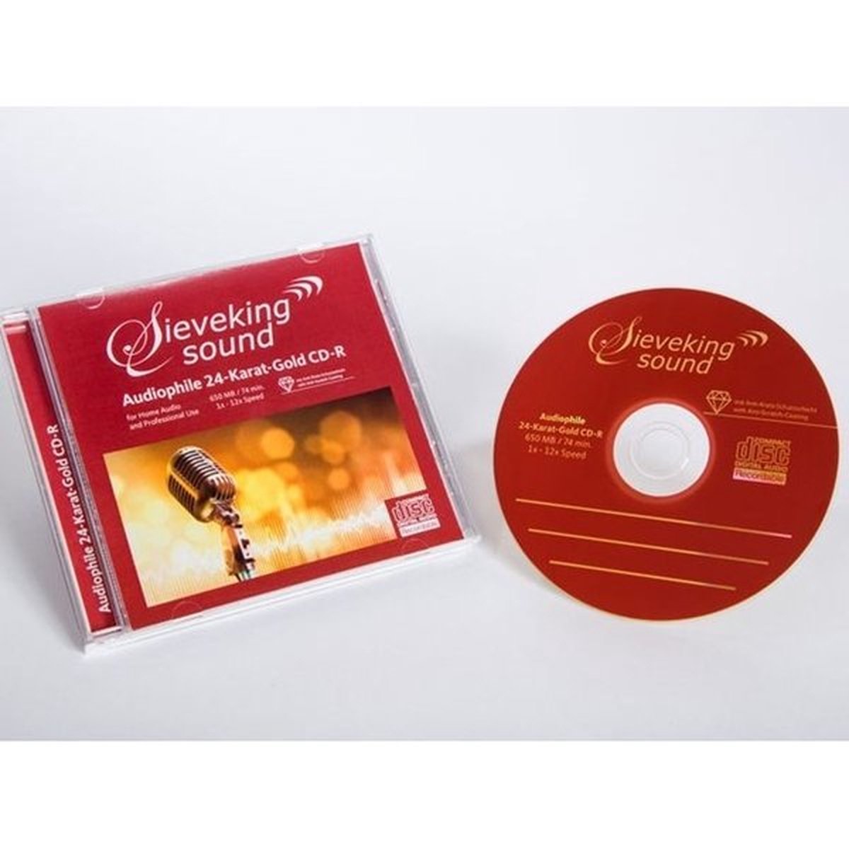Sieveking Sound 24-Karat-Gold CD-R - per stuk - Gold CD-R 1