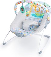 D&B Babyschommel - Baby bed - Schommelstoel - Baby Swing - Speelgoedhanger - Wasbaar - Giraf En Aap - Meerkleurig