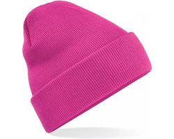 CHPN - Beanie - Muts - Gehaakte - Hippe muts - Wintermuts - Winter accessoire - Koud hoofd - Fuchsia