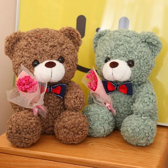 Bear Pluche Schattig Dierenspeelgoed Kussen Bear Pop Geschenk voor Kinderen Jongens Meisjes Verjaardag Kerst Valentijnsdag (Grijs,35 cm Bear Pluche Schattig Dierenspeelgoed Kussen Bear Pop Geschenk voor Kinderen Jongens Meisjes Verjaardag Kerst Valentijnsdag (Grijs,35 cm