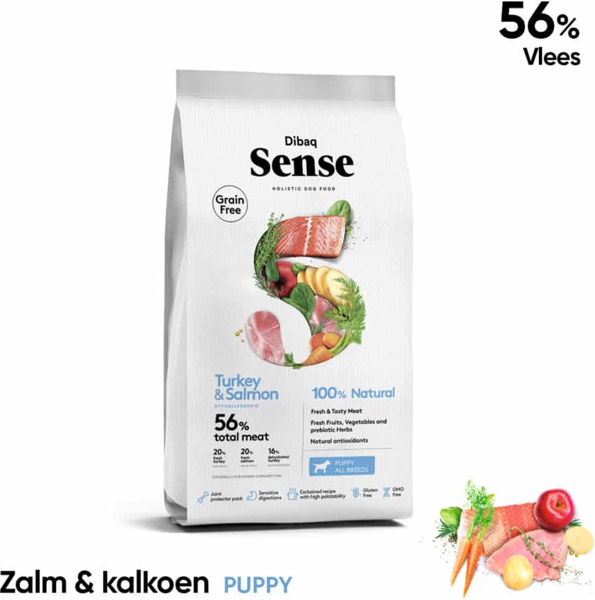 Dibaq Sense Dibaq Sense - Droogvoer puppy - zalm & kalkoen - 2kg