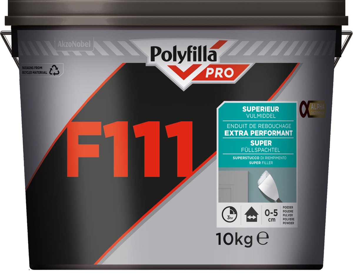 Polyfilla Pro F111 - Superieur Vulmiddel - 25 kg