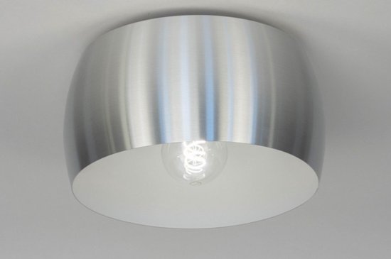 Lumidora Plafondlamp 73346 - Plafonniere - ZWEEDS - E27 - Grijs - Aluminium - Metaal - ⌀ 32 cm