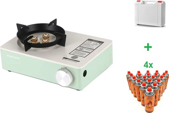 Eurocatch Dual Gas Stove 2 pits Kooktoestel op gas incl 16 Gasbussen
