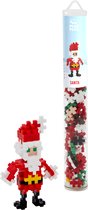 Plus-Plus - Kerstman Tube - Constructiespeelgoed - Set Met Bouwstenen - 100 Delige Bouwset - Bouwspeelgoed - Vanaf 3 Jaar
