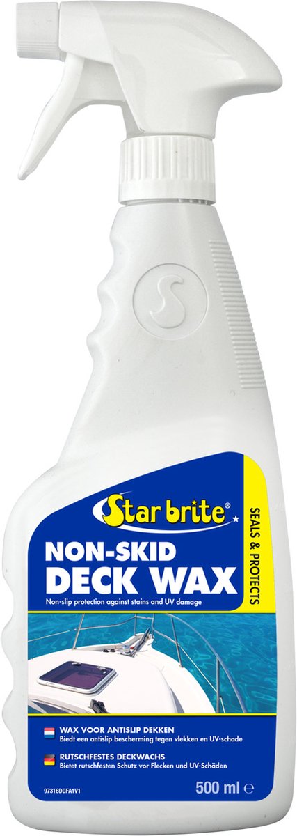 STAR BRITE Wax voor Antislip Dekken - Laat je Dek nog meer Glanzen - Wordt Niet Glad! - 500 ml