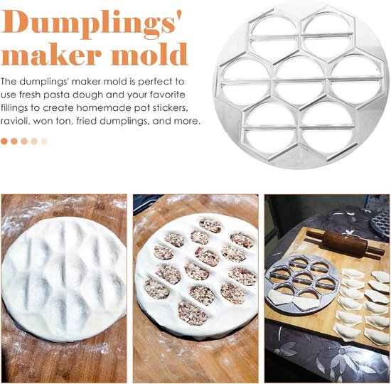 Dumpling Maker Pierogi ravioli vormer tortilla deeg pers knoedelmachine tortellini vorm pierogi machine muilzakken vorm voor deeg keukenhulp van Merkloos — afbeelding 5