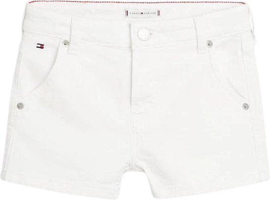 Tommy Hilfiger GIRLFRIEND WHITE SHORT Meisjes Broek - Denim - Maat 10