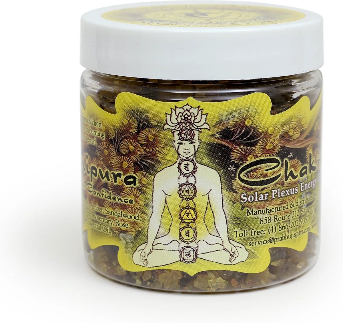 Prabhuji's Gifts Wierookhars 'Chakra', Manipura, 3e chakra, Prabhuji's Gifts, 68 gram
