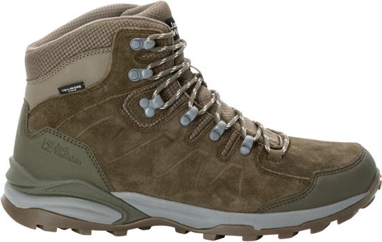 Jack Wolfskin REFUGIO TEXAPORE MID M Heren Wandelschoenen - cold coffee -Maat 44,5