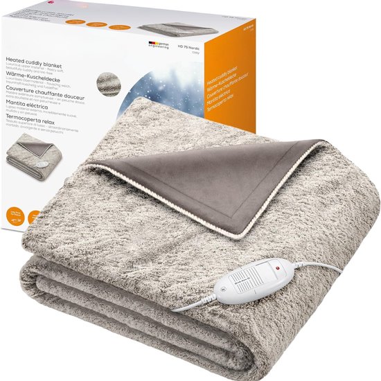 Elektrische deken - Verwamingsdeken - Infrarood - 4 Temperatuurniveaus - Wasbaar - Automatische uitschakeling