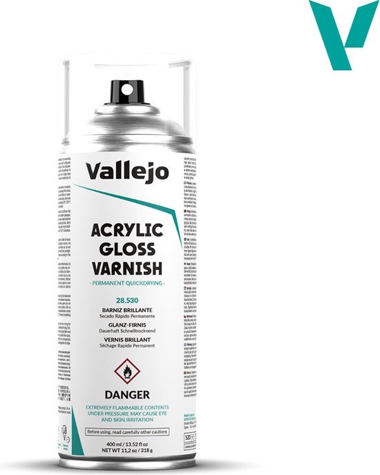 Vallejo val28530 - Gloss Spray Varnish - Spay-paint 400ml