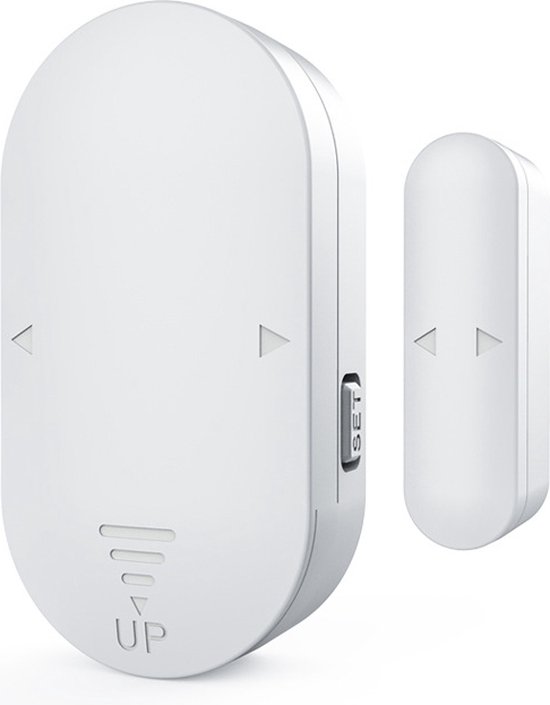 Gaas Raam SanJie Draadloze Deur-/Raamsensor Alarm - 240 M Bereik, 55 Melodieën, Huisbeveiliging Voor Deuren En Ramen Deur Contact Alarm Met 55 Melodieën