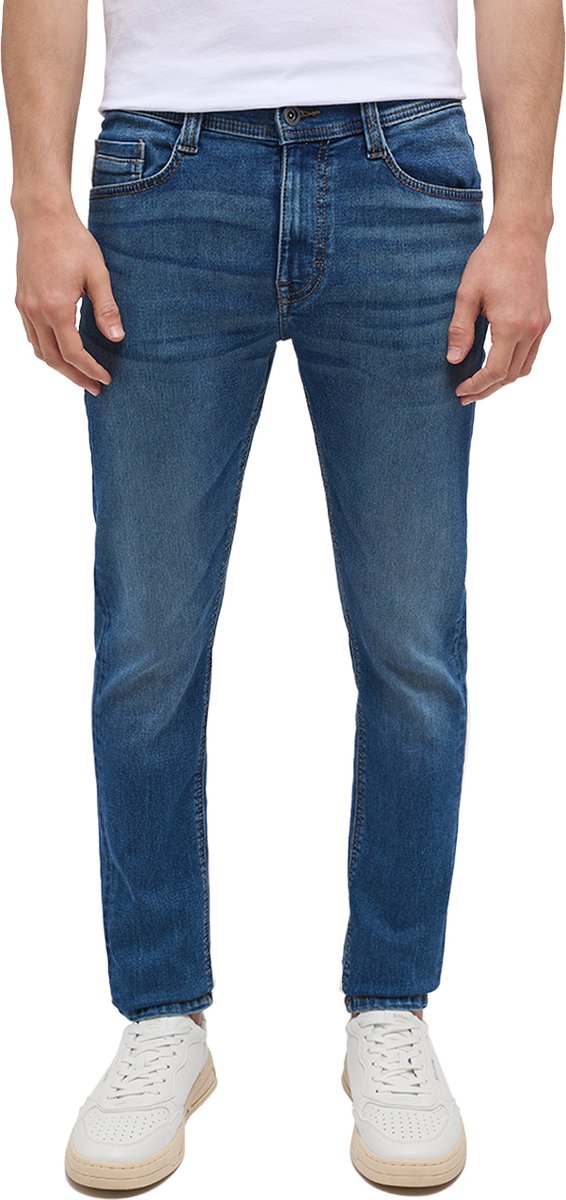 Mustang Heren Jeans Broeken slim Fit Blauw 35W / 34L Volwassenen