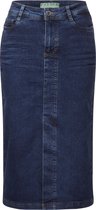 Street One Denim Skirt - midi high waist - Dames Rok - soft indigo washed - Maat 44