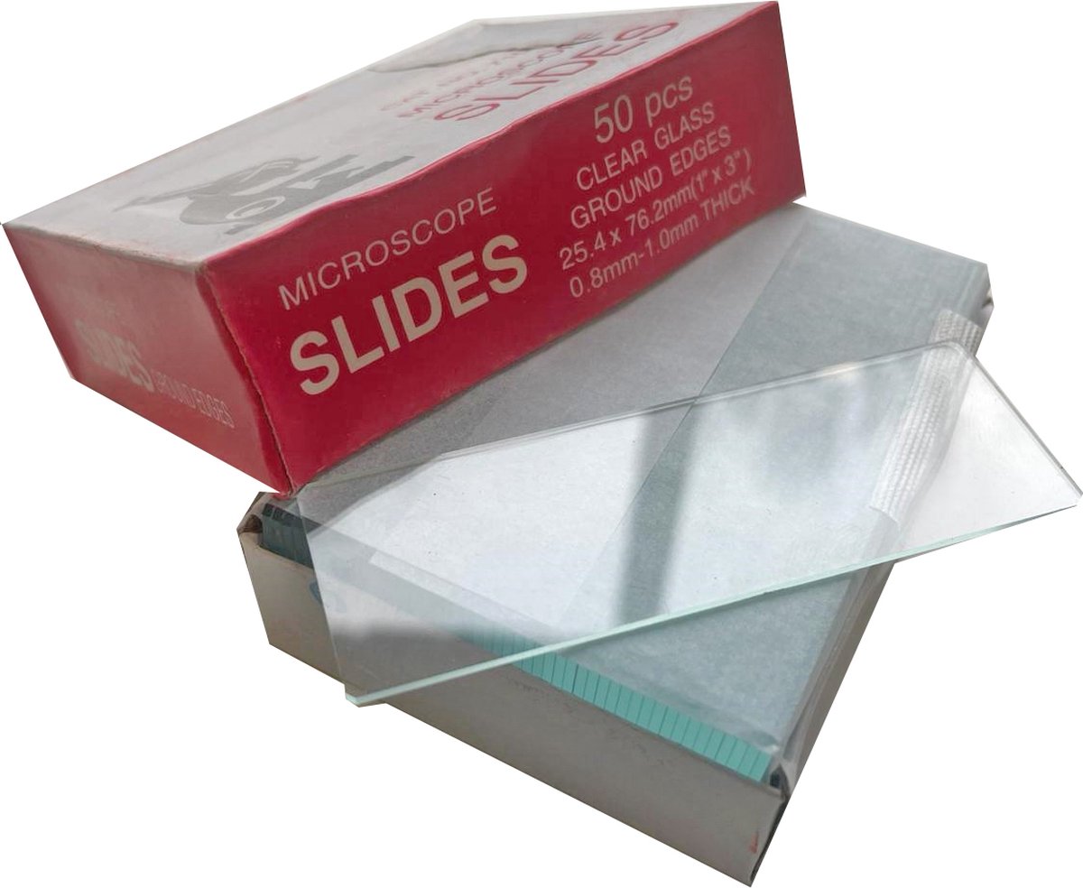 Objectglaasjes 76mm x 26mm (50stuks) 0,8-1.0mm dik