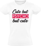 Cute but Psycho Dames T-shirt - game - retro - schattig - meisje - nerd - grappig