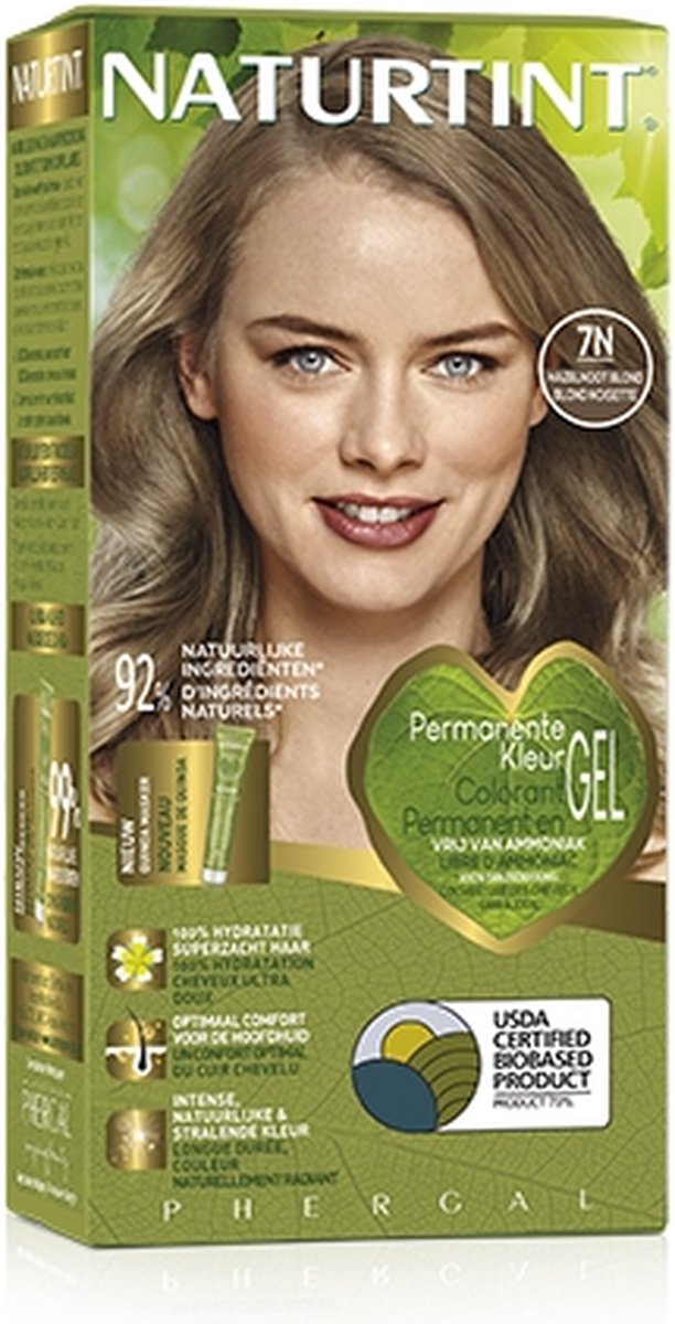 Bol.com 7N Hazelnoot Blond - NATURTINT - 170ml - Vegan - Ammoniakvrij - BioBased Certified - Microplastic FREE aanbieding