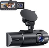Bol.com Dual dashcam - Auto camera dashcam - Dashcam auto - Dual dashcam voor auto - Zwart aanbieding