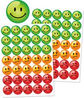 Beloningsstickers - 2 Stickervellen - Smiley Beloningsstickers - Stickers om mee te belonen - Stickers Kind - Beloningstickers - Kleurcodering - Emotie Stickers - Dagboek Stickers
