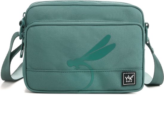 YLX Adair Crossbody Bag | Beryl Green | Groen | Dames | Heren | Eco-vriendelijk
