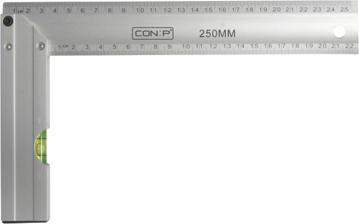 Connex Winkelhaak met Waterpas 250 mm Aluminium