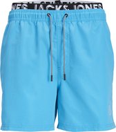 Jack & Jones Heren Zwemshort JPSTFIJI Dubbele Waistband Lichtblauw - Maat XS