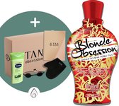 Devoted Creations ® Blonde Obsession - Zonnebankcreme - Zonnebankcremes - Zonnebank creme - Met Bronzer - Incl. Exclusieve Tan Obsession Giftbox - 360 ML