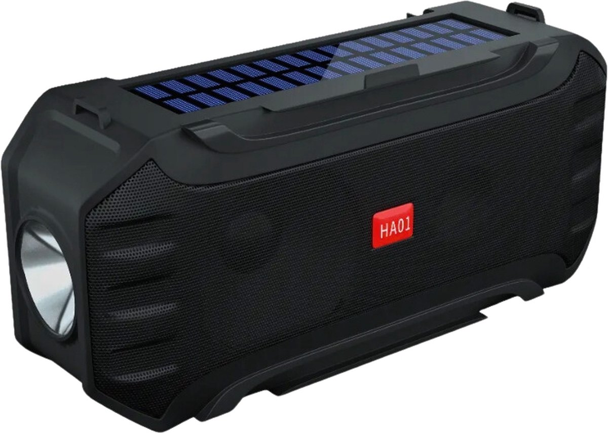 STEGGER - Noodradio - Radio - Bluetooth Speaker - Zaklamp - Zonne-energie - Radio op Batterijen