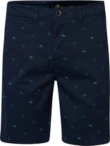 Petrol Industries - Heren All-over Print Chino Short Enigma - Blauw - Maat S