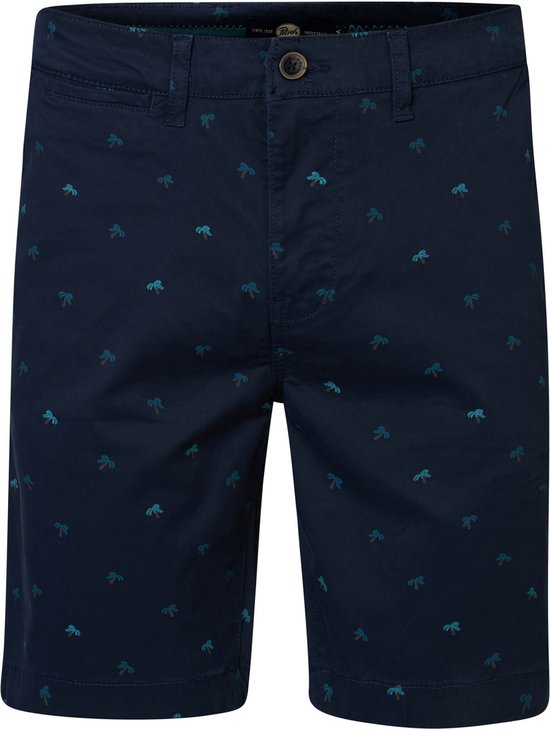 Petrol Industries - Heren All-over Print Chino Short Enigma - Blauw - Maat S