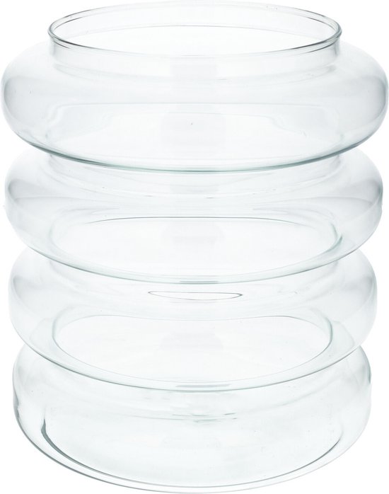 Angoily Heldere glazen bubbleschaal helder glas vaas set van 2 4 7 B X 3 9 H glazen visschaal ronde kandelaar heldere bubble-vaas rond terrarium goudvisglas voor bruiloft woondecoratie