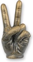 Brons Gouden Beeld Verbinding| Ringen| Abstract Brons Sculptuur