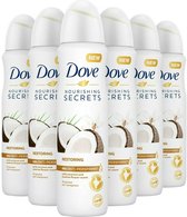 Dove Women Nourishing Secrets Déodorant en spray à la noix de coco et à la fleur de jamine - 6x150 ml