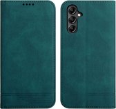 Convient pour Samsung Galaxy A15 4G/5G - Emplacements pour cartes et fonction support - Étui portefeuille - Vert