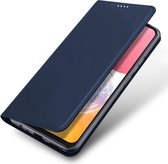 Dux Ducis Convient pour Samsung Galaxy A15 4G/5G - Skin Pro - Étui portefeuille - Bleu foncé