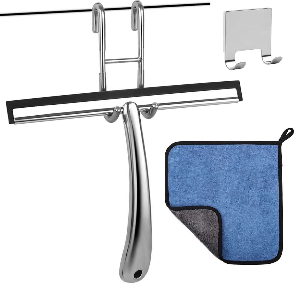 Goedkoopste Douchewisser roestvrij staal 25 cm breed, doucheschermwisser glazen wisser douche badkamerwisser douchewisser douchewisser doucheschermwisser douchewisser douchewisser