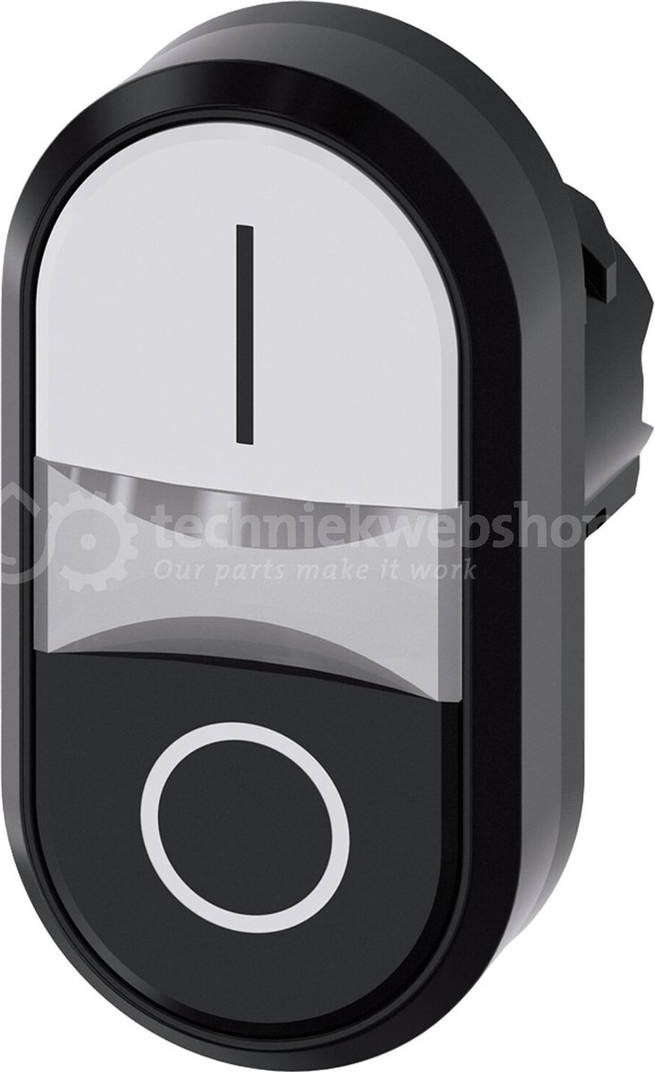 Siemens 3SU10513AB610AK0 3SU1051-3AB61-0AK0 Double head pushbutton (W x H) 29.9 mm x 57.9 mm IP66, IP67, IP69/IP69K
