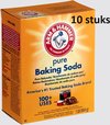 Voordeelverpakking 10 x 454 gram - Baking Soda Arm & Hammer - Natriumbicarbonaat - Schoonmaak Soda - Zuiveringszout - Bicarbonaat - Baksoda - Bakpoeder - Baking Powder - Schoonmaken - Poeder - Voordeelpakket