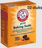 Voordeelverpakking 10 x 454 gram - Baking Soda Arm & Hammer - Natriumbicarbonaat - Schoonmaak Soda - Zuiveringszout - Bicarbonaat - Baksoda - Bakpoeder - Baking Powder - Schoonmaken - Poeder - Voordeelpakket