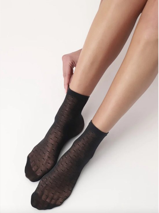 Oroblu eco sneaker sokjes one size zwart