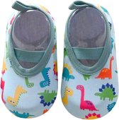 Anti slip schoentjes - Zwemschoenen - Waterschoenen - Strandschoentjes - Kinderen - Maat XS (maat 17-18-19) - Dino - Dino's